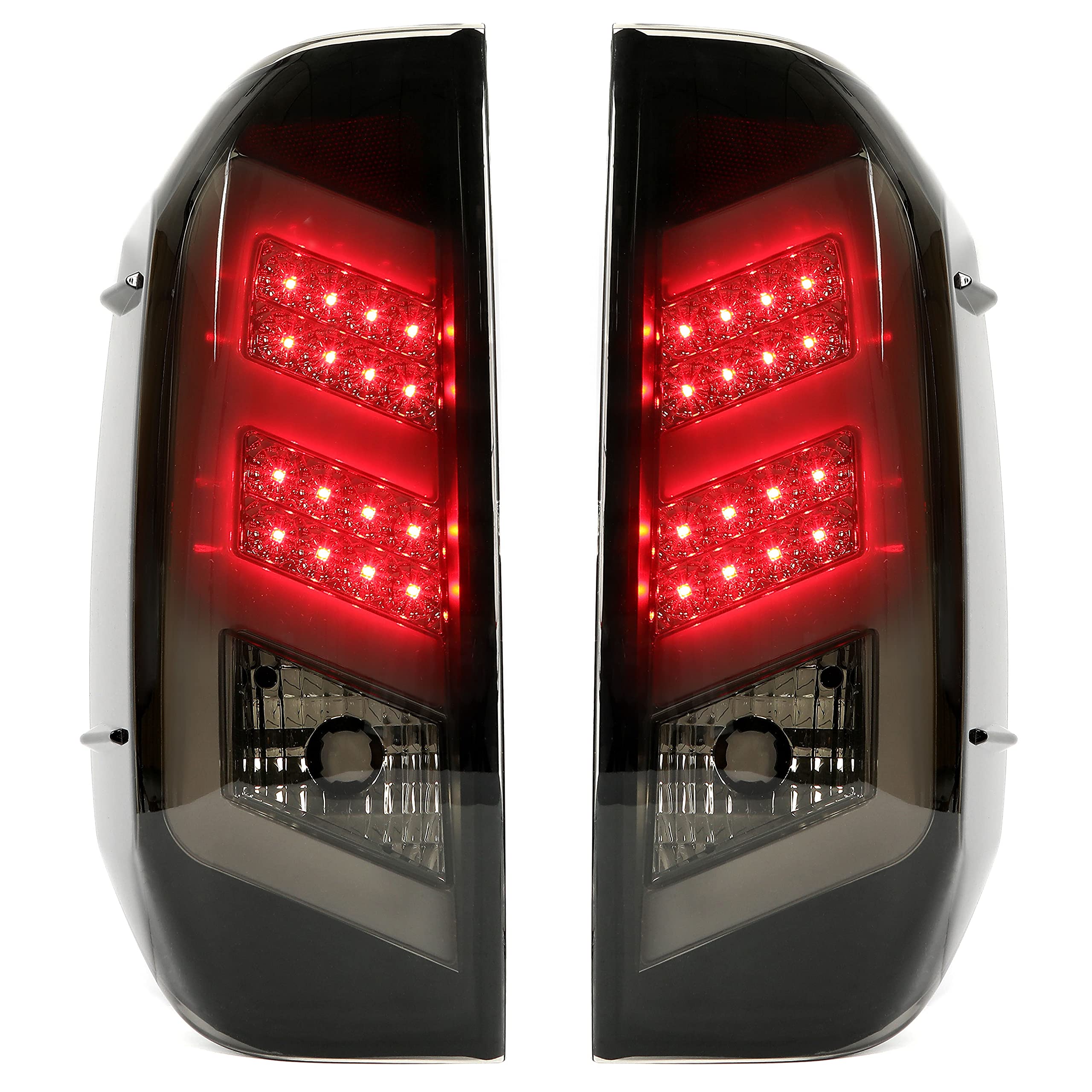 HECASA LED Tail Lights for 2014-2021 Toyota Tundra - Black Smoke Brake Rear Lamps Pair Replacement (Fits TO2800193, TO2801193) | Enhanced Visibility & Style for Night Driving & Off-Road Adventures