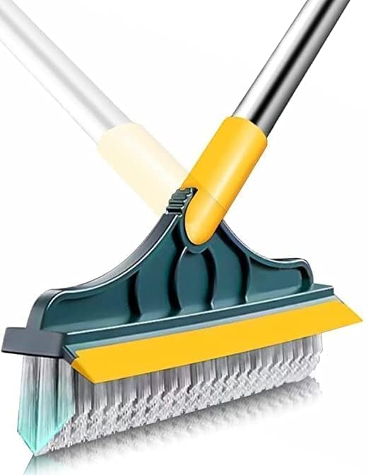 JOICE IMPEX Long Handle Bathroom Cleaning Brush - Tile & Floor Scrubber for Shower, Bathtub, Sink - Heavy Duty Bathroom Cleaning Accessories with Ergonomic Grip - Perfect for Grout, Tiles, and Hard-to-Reach Areas