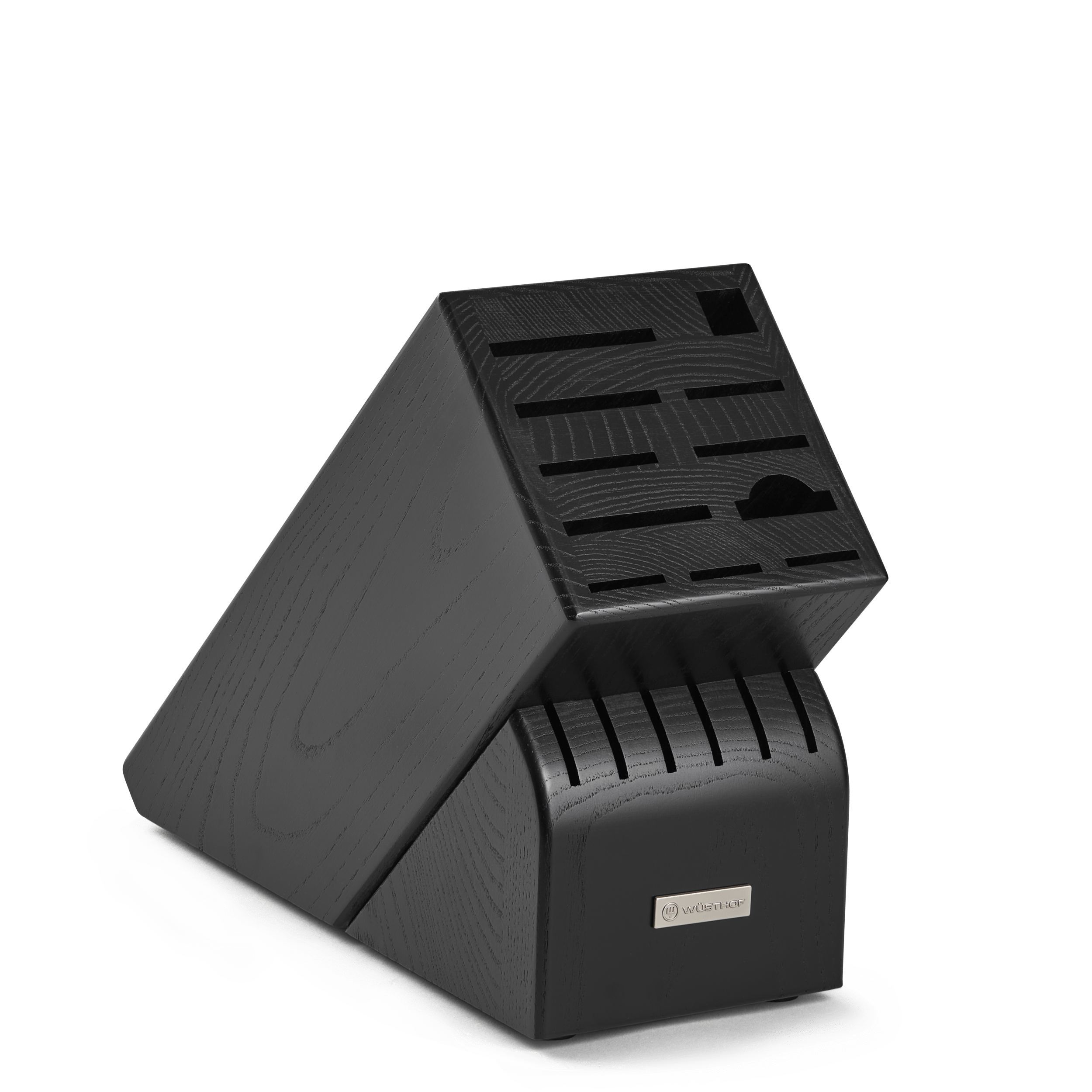 Wusthof 17-Slot Black Knife Block Set - Premium German Kitchen Knife Organizer for Professional Chefs & Home Cooking - Perfect for Countertop Storage & Kitchen Organization