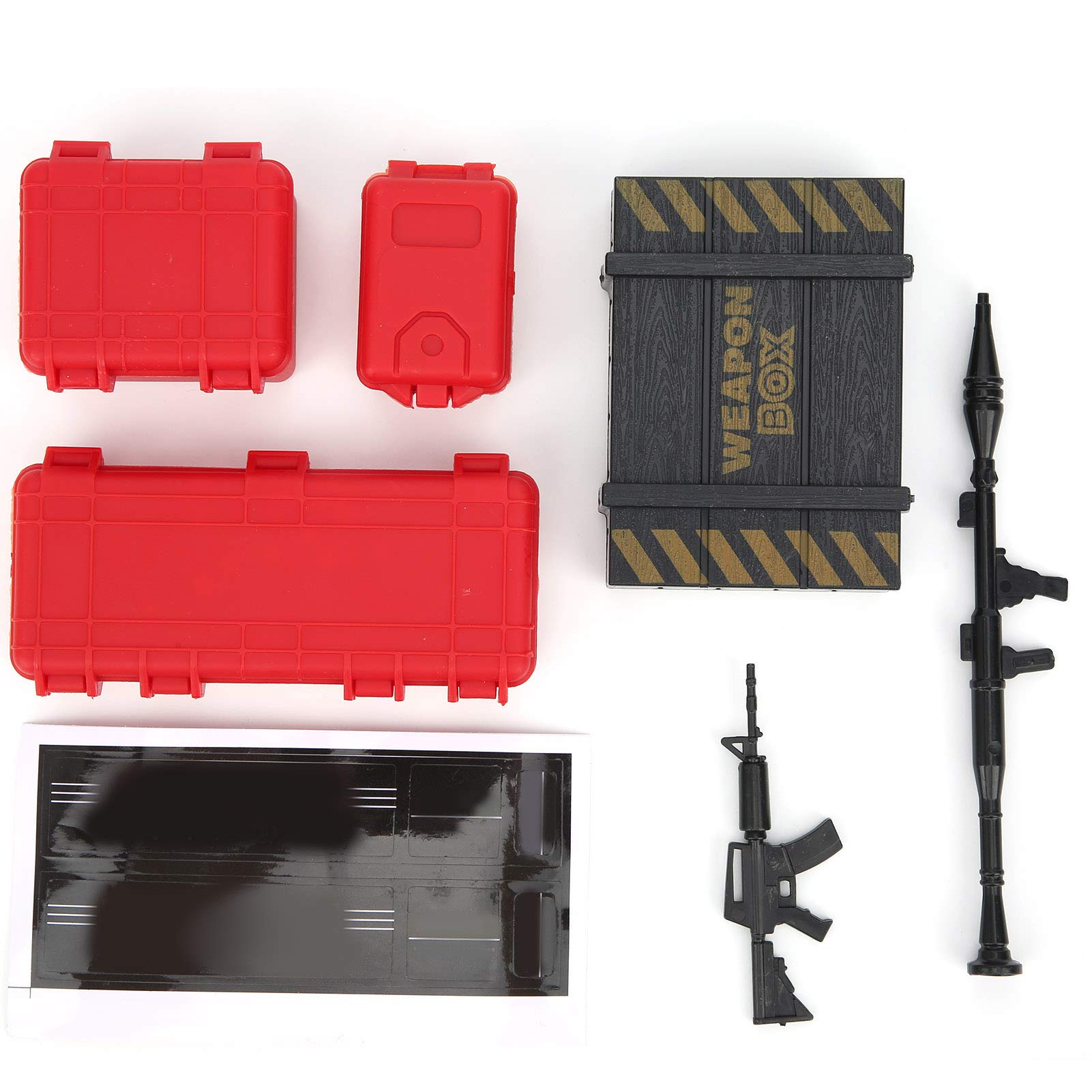 VGEBY 1/10 RC Crawler Car Luggage Box & Cannonball Simulation Decoration - Perfect for Off-Road Adventure and Model Car Accessory Enhancement