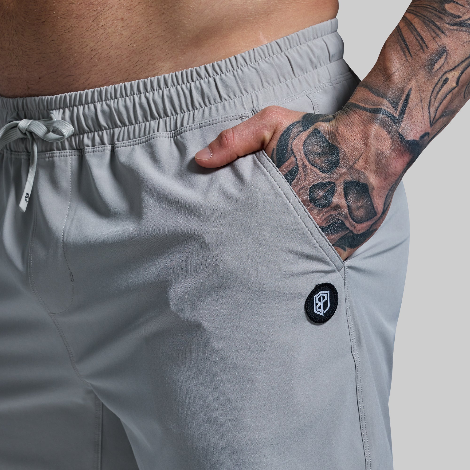 Peak Shorts for Men - Lightweight & Breathable Running Shorts (Paloma Grey) - Perfect for Gym, Jogging & Outdoor Activities