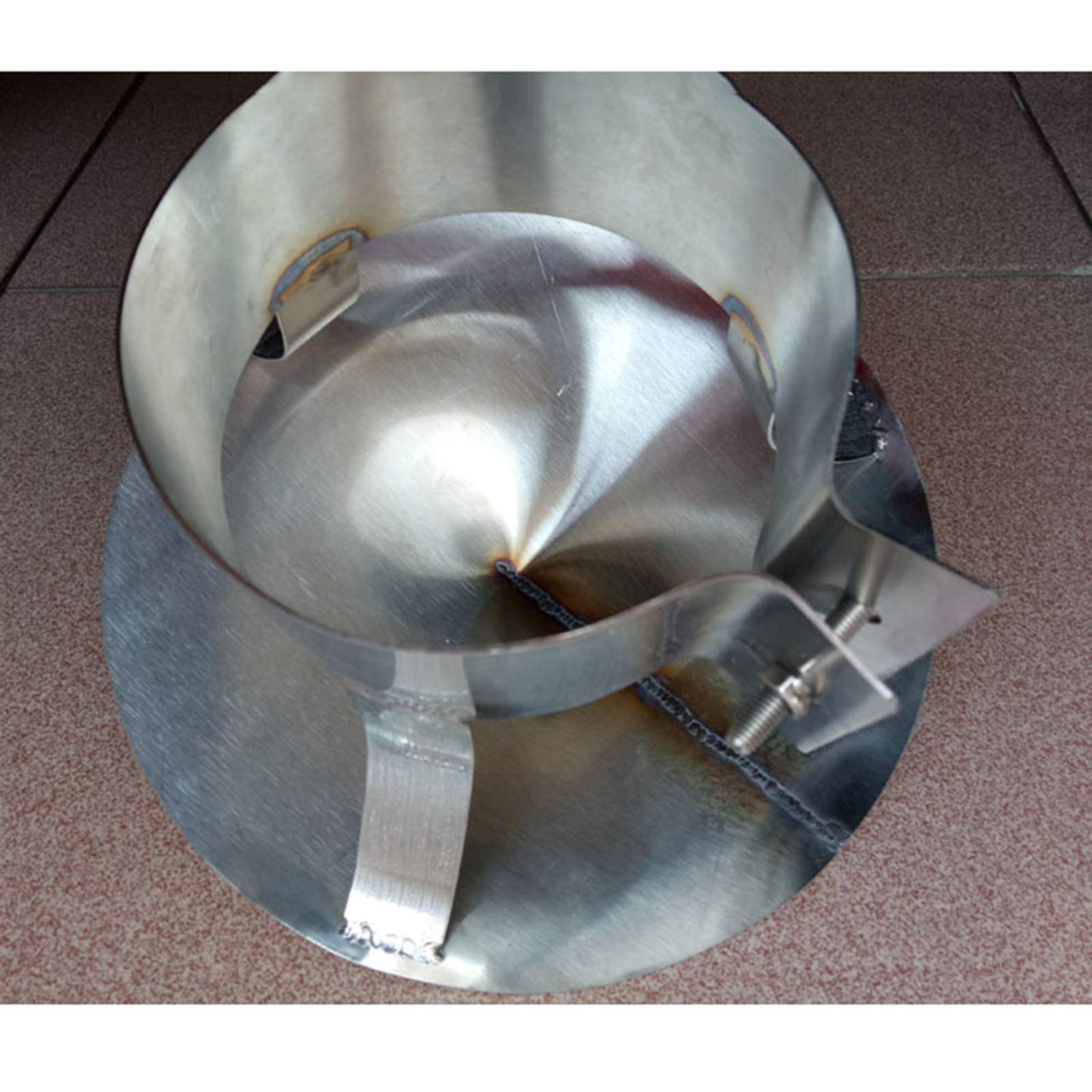 Stainless Steel Chimney Flue Cowl - 219mm Rain & Snow Cover Protector Cap for Pipe Fitting - Durable Weatherproof Roof Vent Pipe Cover for Home, RV & Outdoor Use