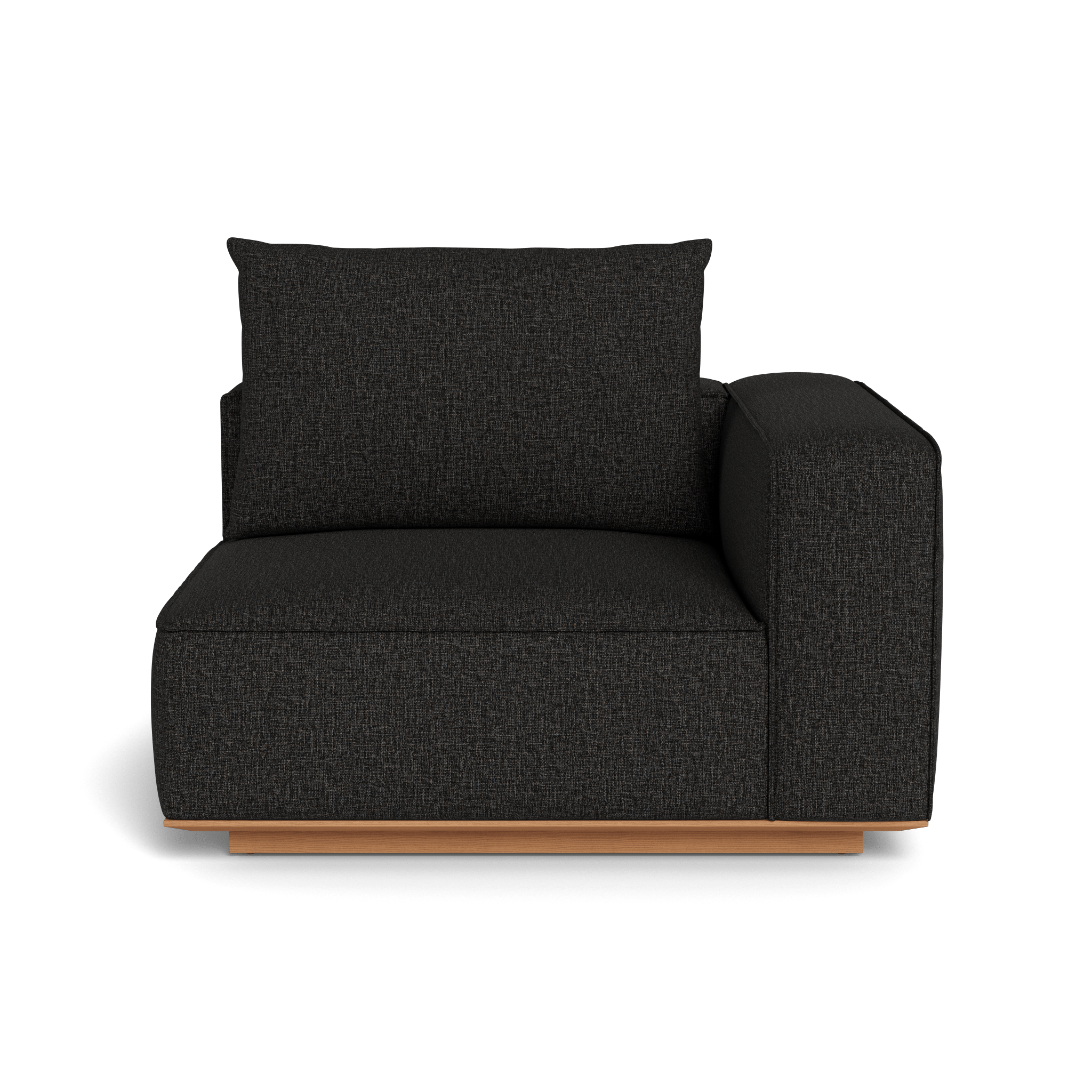 Santorini Outdoor Corner Right Sectional Sofa Set - Modern Patio Furniture for Garden, Backyard, and Poolside Relaxation