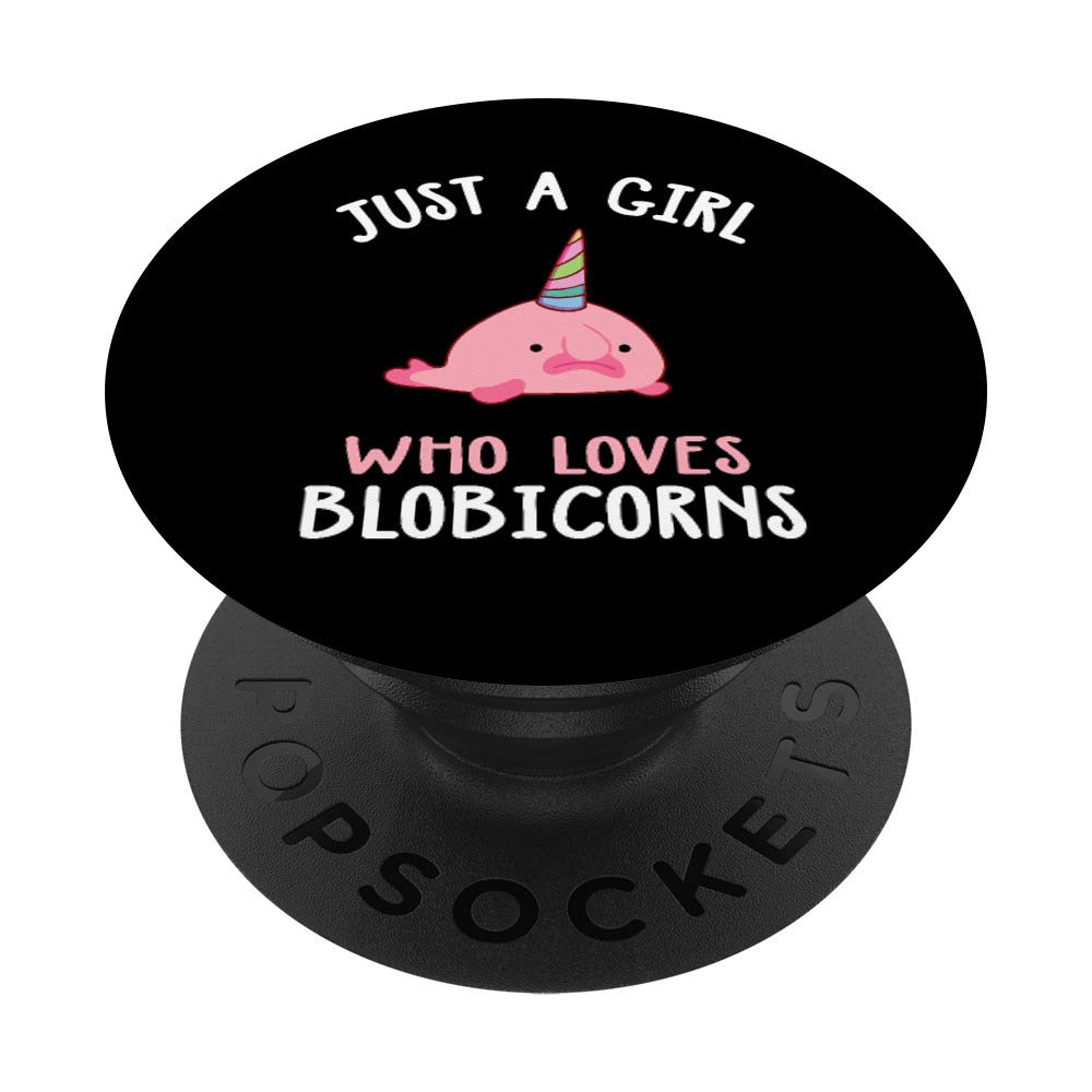 Blobfish Phone Grip for Girls - Blobicorn PopSockets Swappable PopGrip for iPhone, Samsung & Tablets | Cute Phone Accessory for School, Work & Travel