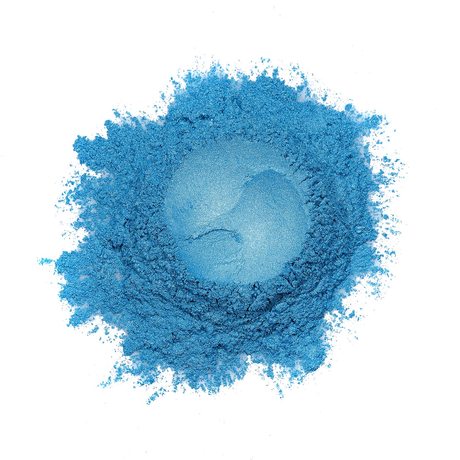 Hemway Natural Mineral Pigment Powder - 100g Metallic Ocean Blue for DIY Crafts, Soap Making, Resin Art & Cosmetics | Non-Toxic & Vibrant Color