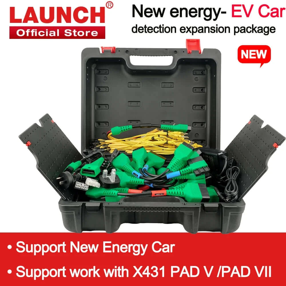 LAUNCH X431 EV Car Diagnostic Scanner Tool - Compatible with X431 PAD V & PAD VII for Tesla, BMW, Audi Electric Vehicles | Professional Auto Repair & Maintenance Diagnostic Device for Mechanics & DIY Enthusiasts