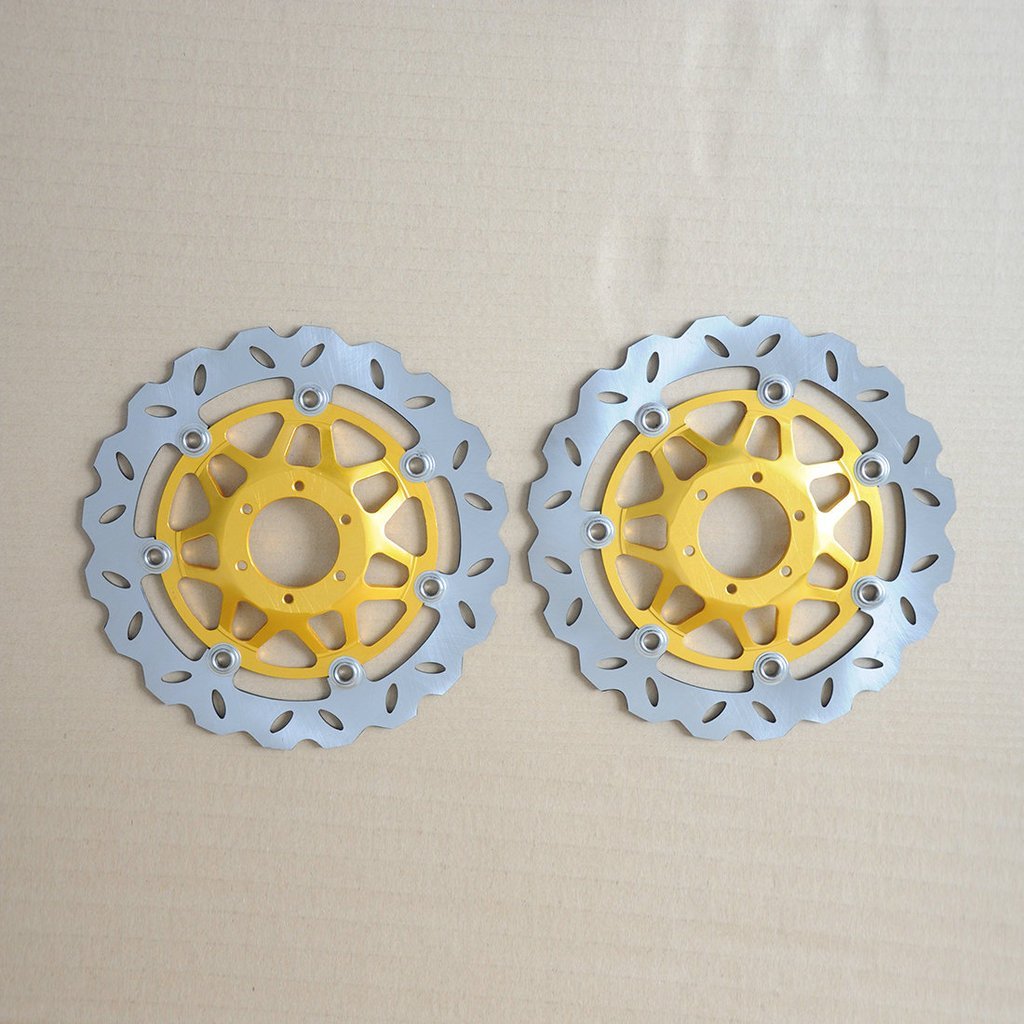 Honda CBR600 1999-2000 VFR800 CBR900 1992-1993 XL1000 Front Brake Rotor Disc Pair - High Performance Motorcycle Brake Discs for Improved Stopping Power & Safety - Perfect for Street Riding, Racing & Daily Commuting