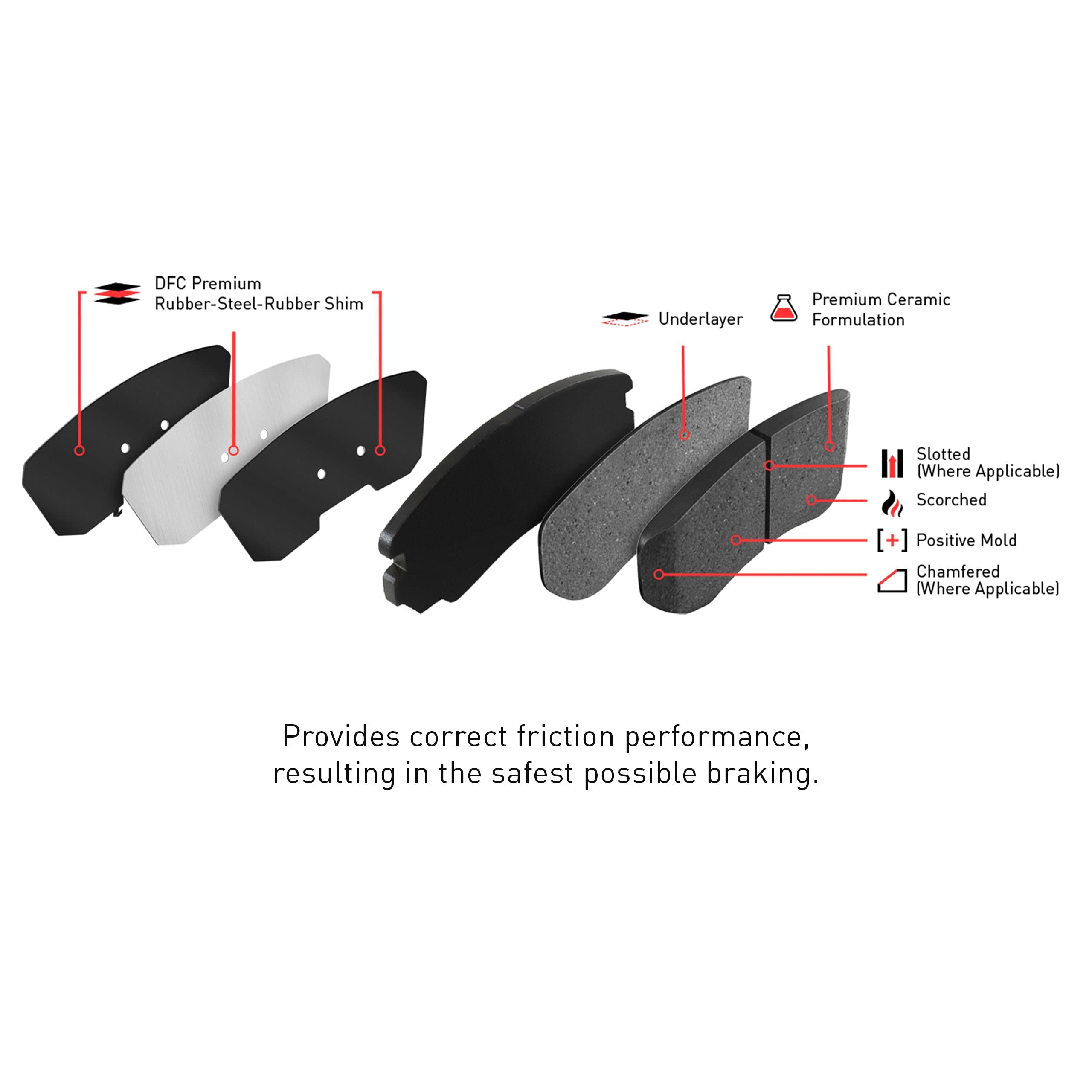 Premium Ceramic Brake Pads & Rotors Kit for Cars, Trucks & SUVs - High Performance, Durable & Quiet | Ideal for Daily Commuting, Highway Driving & Off-Road Adventures | Dynamic Friction Company