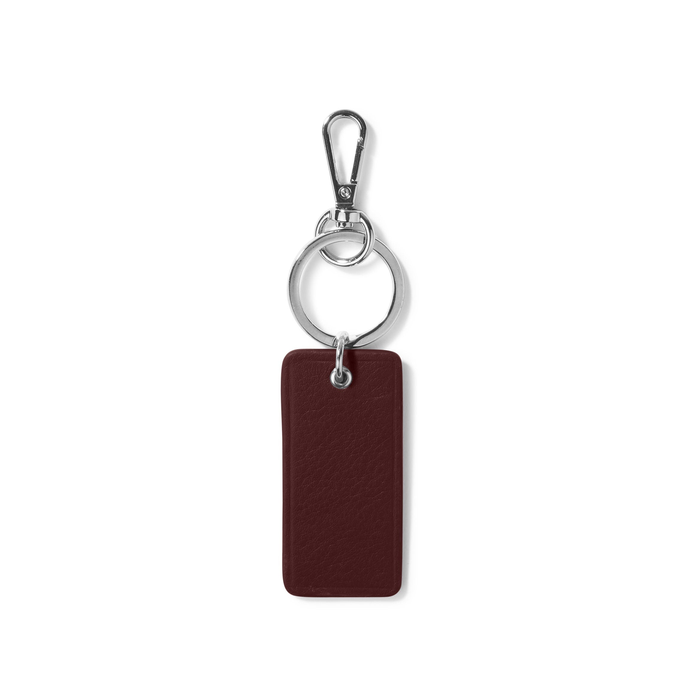 Premium Rectangle Keychain in Bordeaux Red - Stylish and Durable Key Holder for Home, Office, and Travel Accessories