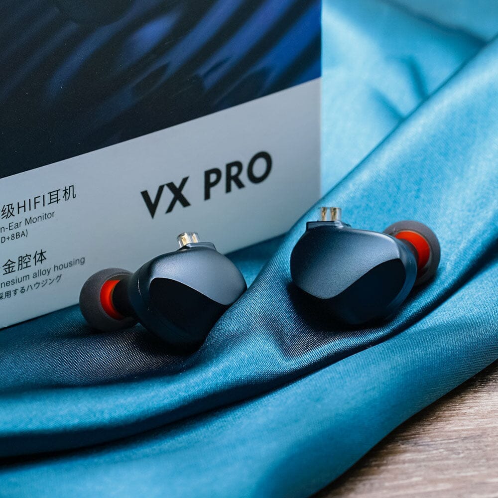 TRN VX Pro 9 Drivers Hybrid In-Ear Monitors - High Resolution Audiophile IEMs for Music, Gaming & Studio Recording