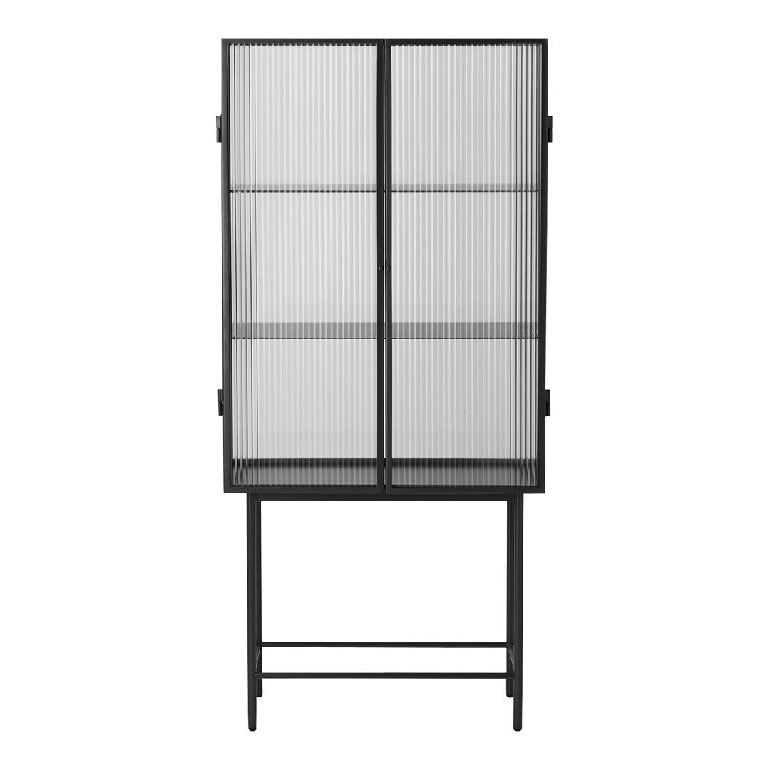 Ferm Living Haze Showcase - Modern Glass Display Case for Home Decor & Collectibles | Perfect for Living Room, Bedroom, or Office Display