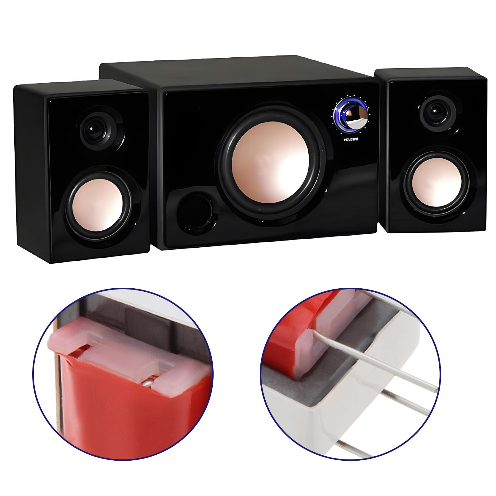 8Pcs EI14 Audio Coupling Isolation Transformer 600:600 Ohms 1:1 Ratio 4-Pin High Efficiency Audio Isolation Transformers for Microphone & Sound Amplification - Perfect for Studio Recording, Live Performances, and Audio Equipment Isolation