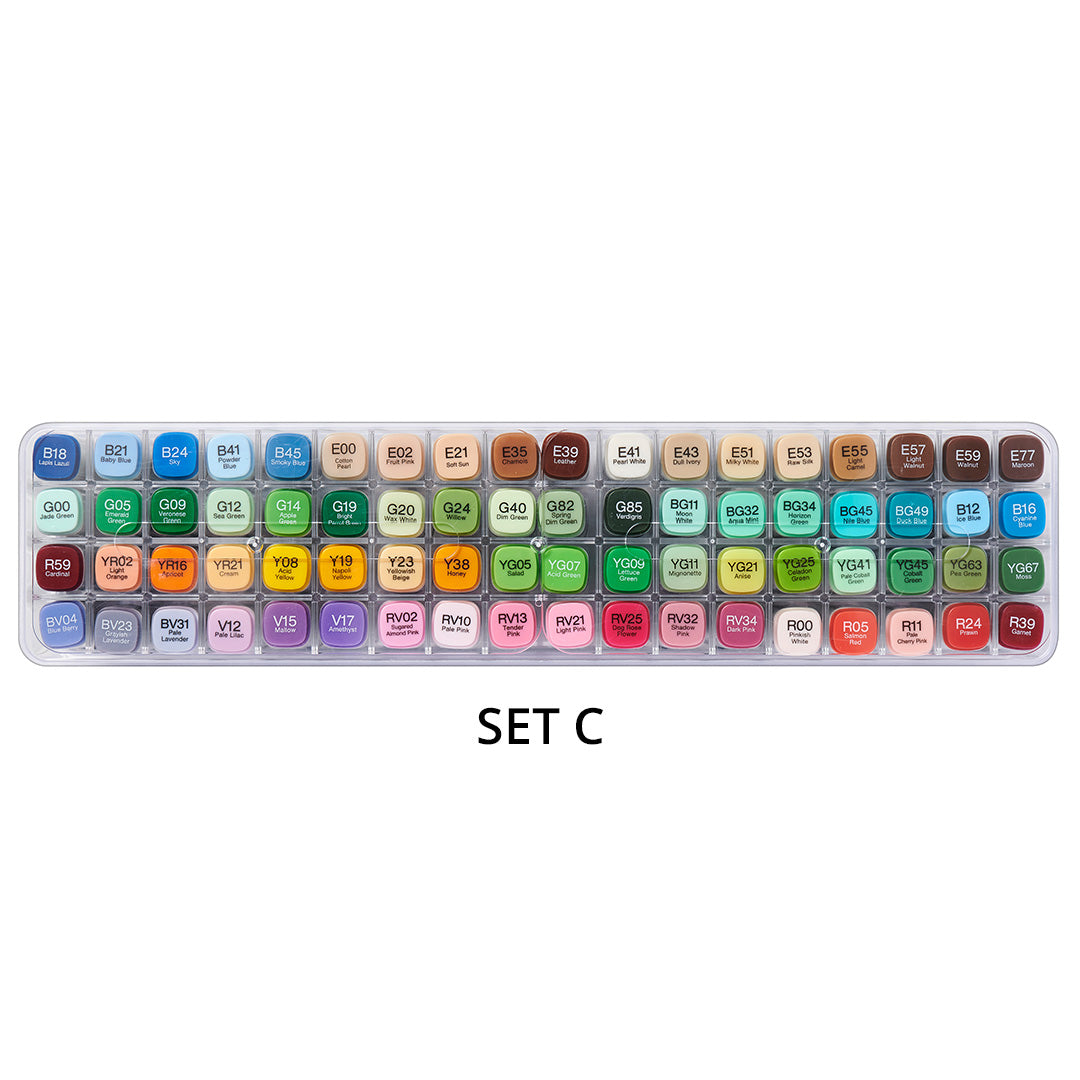 Copic Classic Marker Pen Set of 72 - Professional Alcohol-Based Art Markers for Sketching, Illustration & Manga Drawing - Perfect for Artists, Designers & Crafters