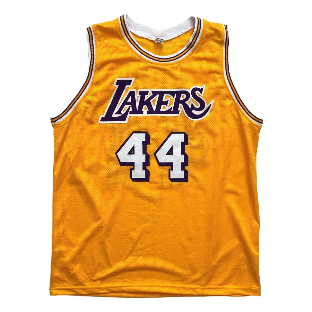 Jerry West Signed Los Angeles Lakers Jersey with Multi Inscription - JSA COA Certified Autograph - Perfect for NBA Memorabilia Collectors and Lakers Fans Display