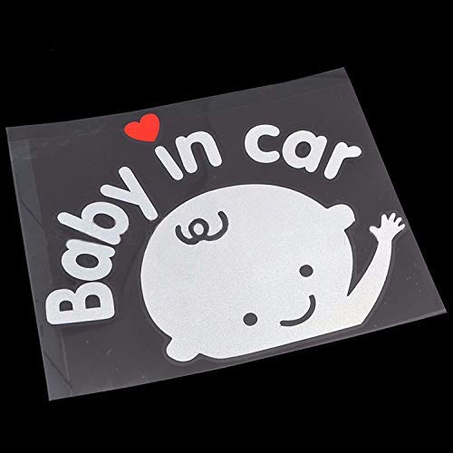 2Packs Baby on Board Car Stickers - Cute Waving Baby Boy Safety Decal for Vehicle Window | Perfect for New Parents & Family Car Safety Awareness
