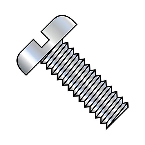 10-24X1 1/4 Inch Slotted Pan Head Machine Screws - Fully Threaded Zinc Plated (Pack of 3,000) - BC-1020MSP by Shorpioen - Ideal for DIY Projects, Furniture Assembly, and Industrial Applications