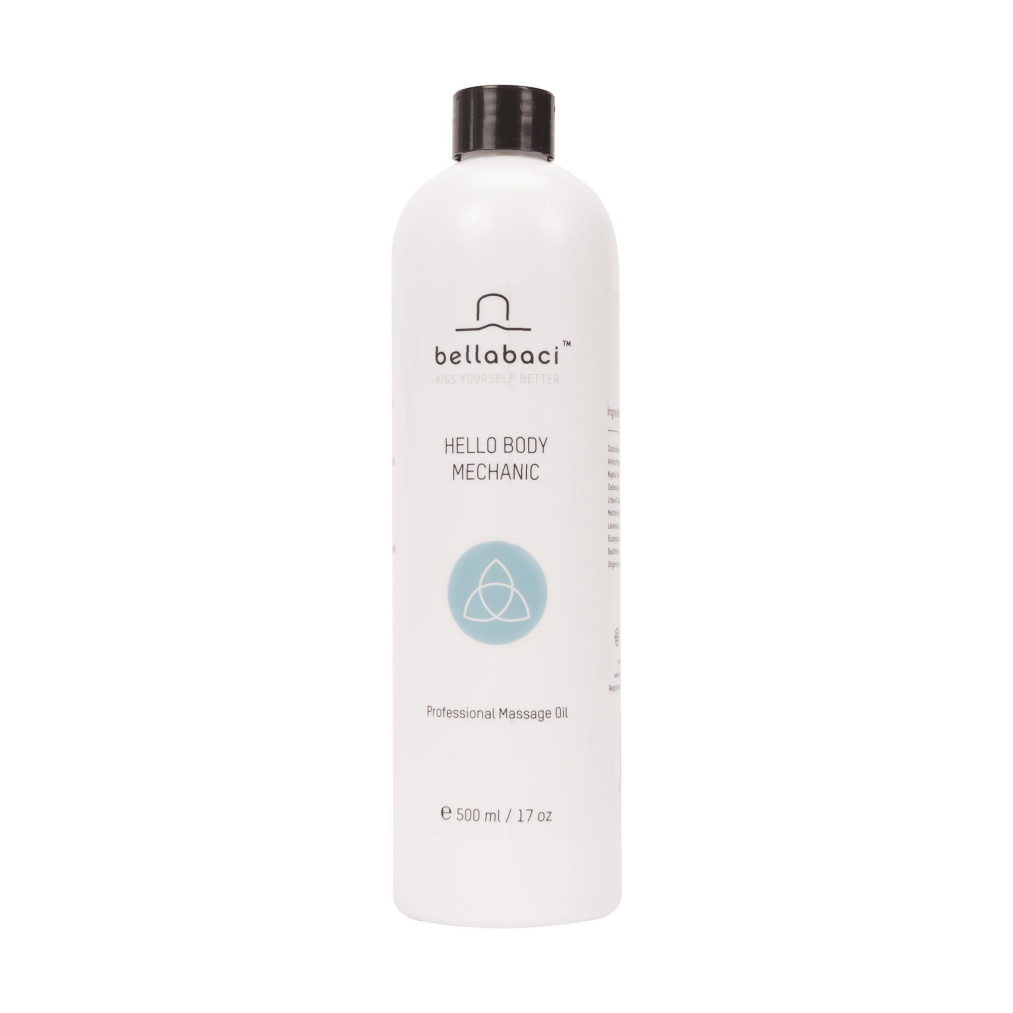 Bellabaci Hello Body Mechanic Professional Wellness Oil - 17 fl oz for Massage, Aromatherapy & Relaxation