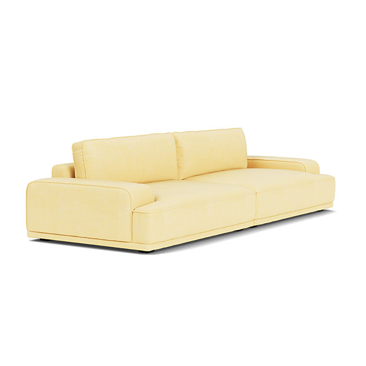 Leonora Fabric 3.5 Seater Sofa - Modern Living Room Couch with Sturdy Frame & Comfortable Cushions | Perfect for Small Spaces, Apartments & Cozy Home Decor