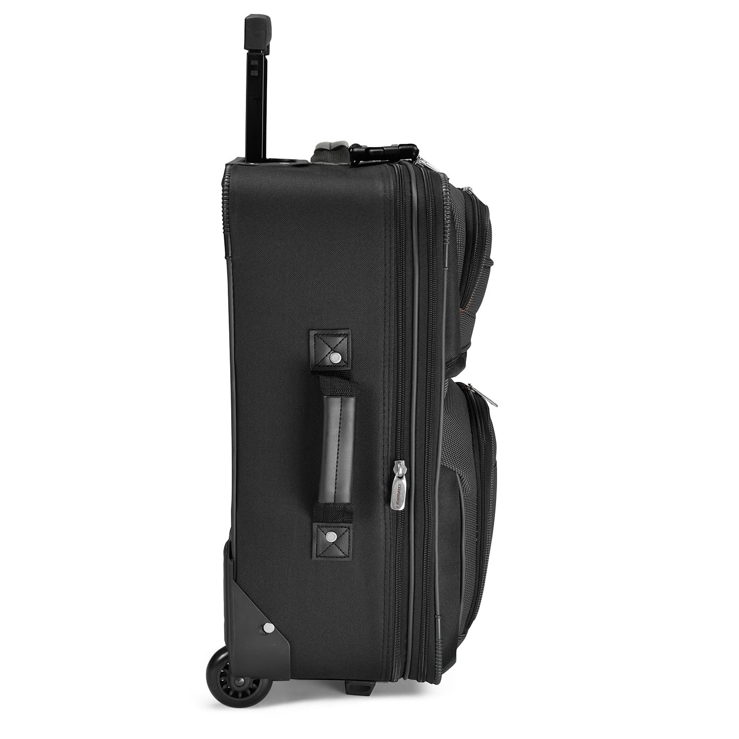 Travel Select Amsterdam Softside Expandable Carry-On Luggage 21 Inch - TSA Approved Lightweight Suitcase with Spinner Wheels (Gray) - Perfect for Air Travel, Business Trips & Weekend Getaways