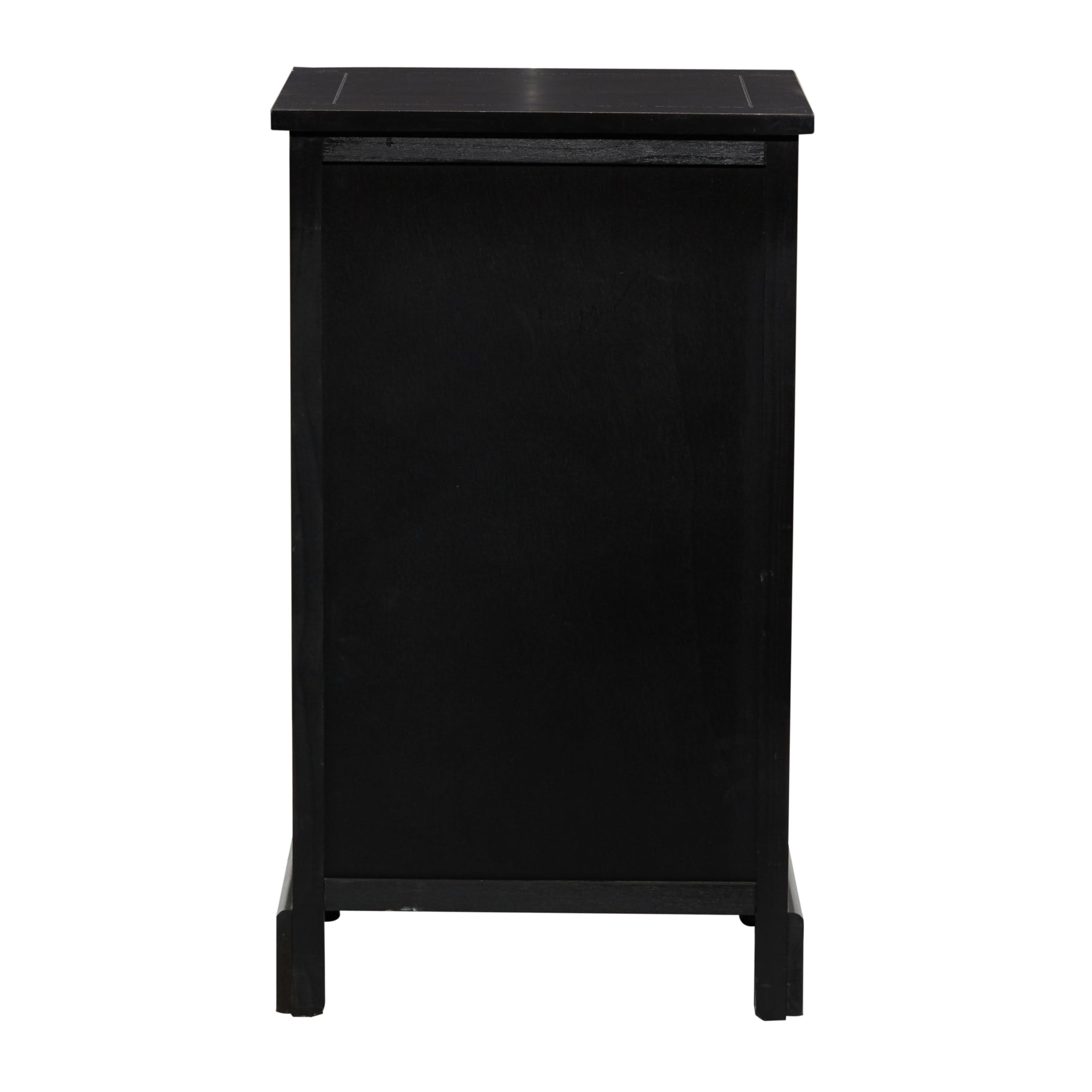 Deco 79 Farmhouse Wood Storage Unit - Large Size Black Wooden Cabinet for Home Organization | Perfect for Living Room, Bedroom & Entryway Storage