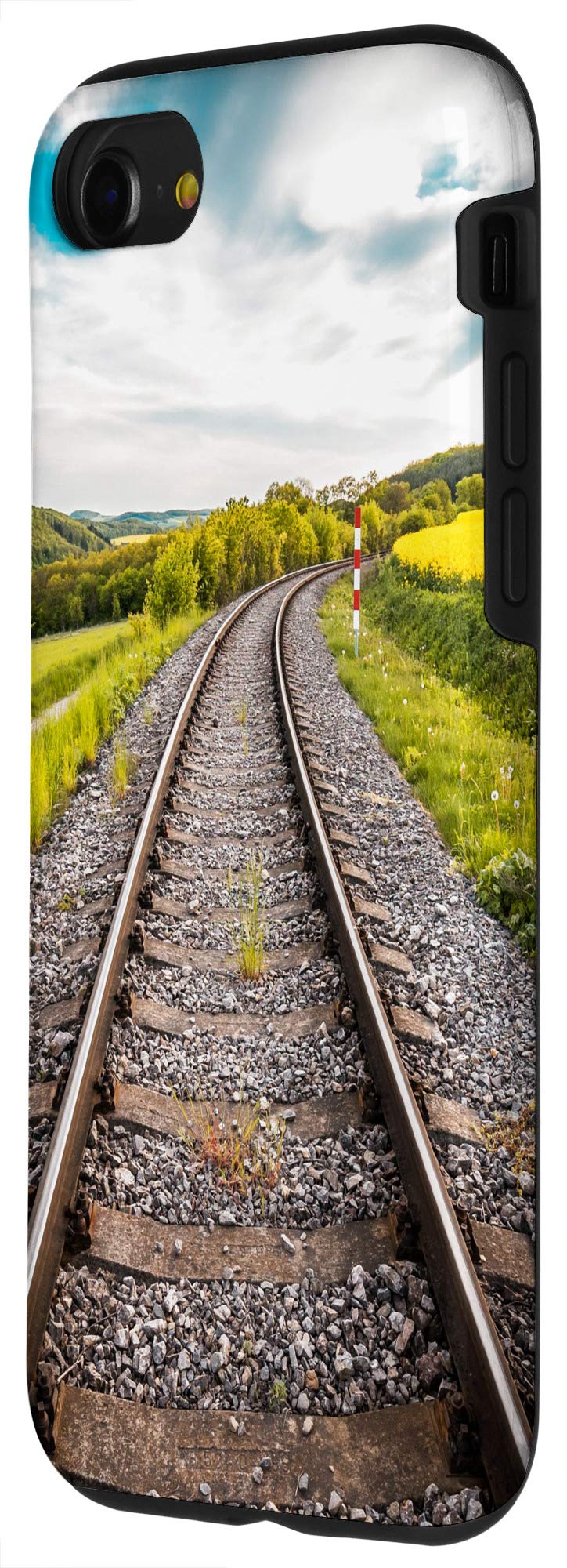 iPhone SE (2020) / 7 / 8 Shockproof Protective Phone Case with Train Track Design - Perfect for Travel, Commuting & Outdoor Adventures