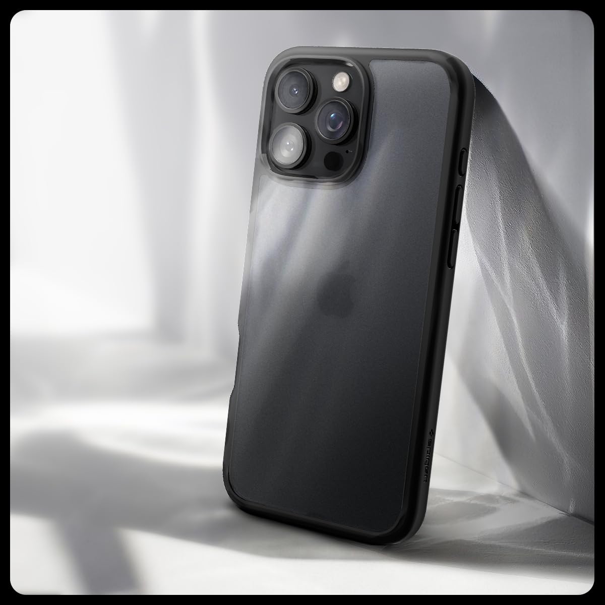 Spigen Ultra Hybrid Case for iPhone 16 Pro Max - Frost Black | Shockproof & Scratch-Resistant Protective Cover | Perfect for Work, Travel & Outdoor Activities