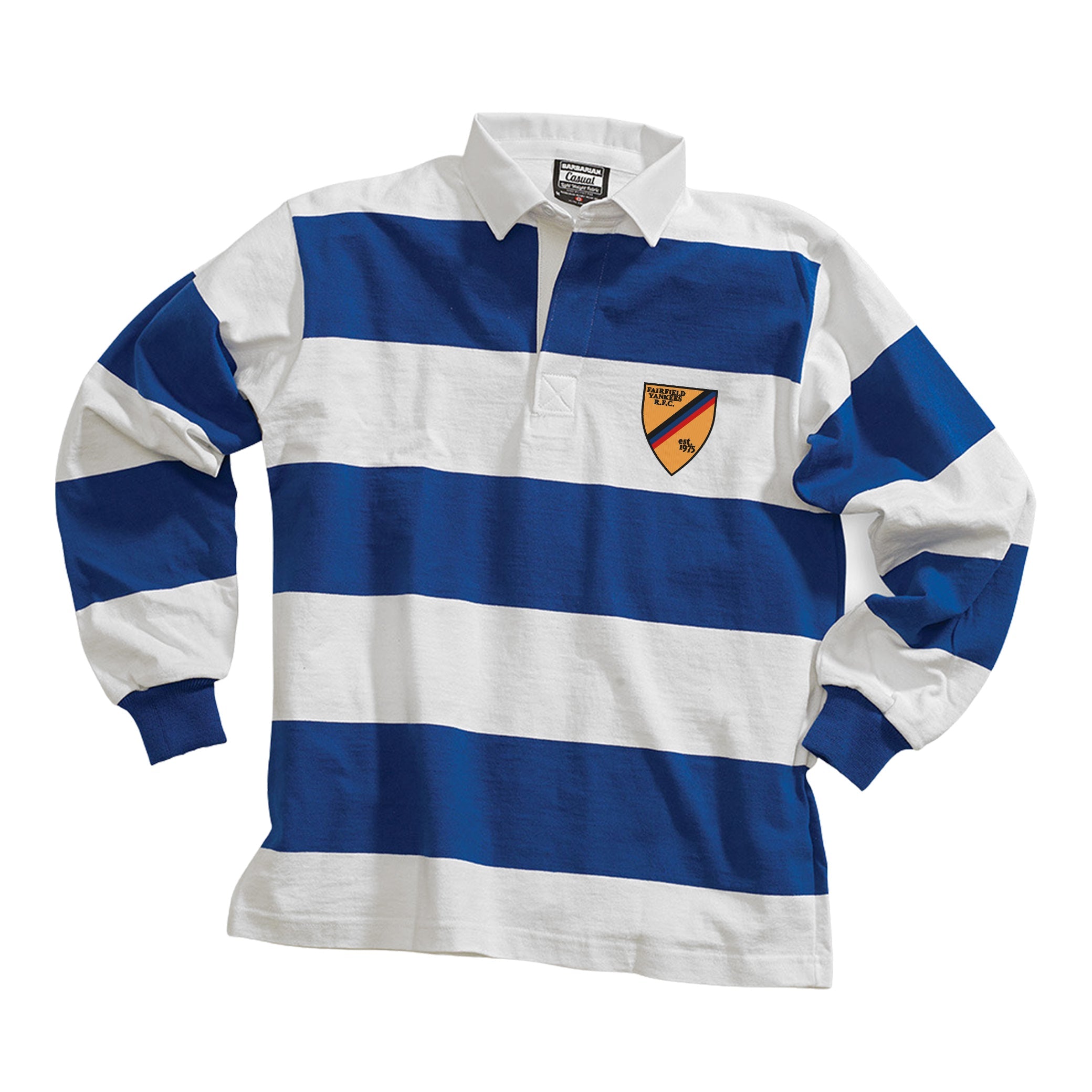 Fairfield Yankees RFC Casual Weight Stripe Jersey - Comfortable Baseball Shirt for Men, Breathable Sports Jersey for Rugby & Baseball Fans - Perfect for Game Day, Training, and Casual Wear