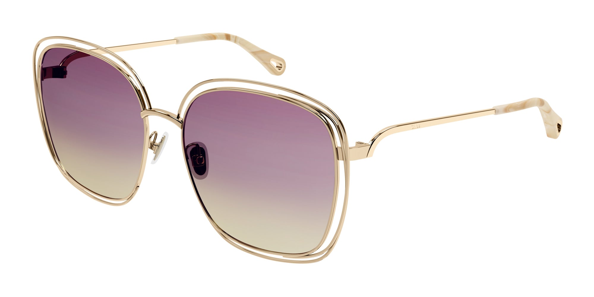 Chloe CH0077SK Women's Fashion Sunglasses - UV Protection, Stylish & Lightweight for Outdoor Activities, Travel & Beach