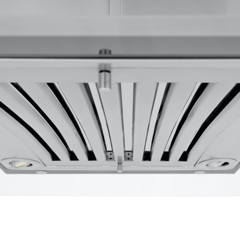ZLINE GL9i Stainless Steel & Glass Convertible Range Hood - Island Mount Ventilation for Kitchen - Perfect for Modern & Open-Concept Homes