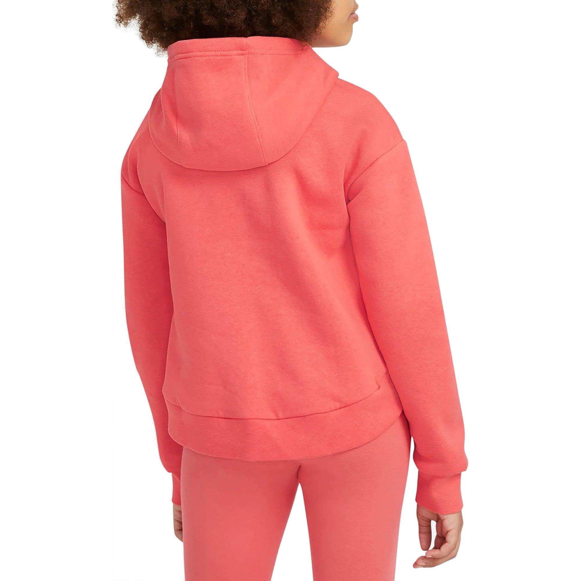 Nike Girls' Sportswear Club Fleece Hoodie for Kids - Soft Warm Pullover Sweatshirt for Little & Big Kids - Perfect for School, Playdates & Outdoor Activities