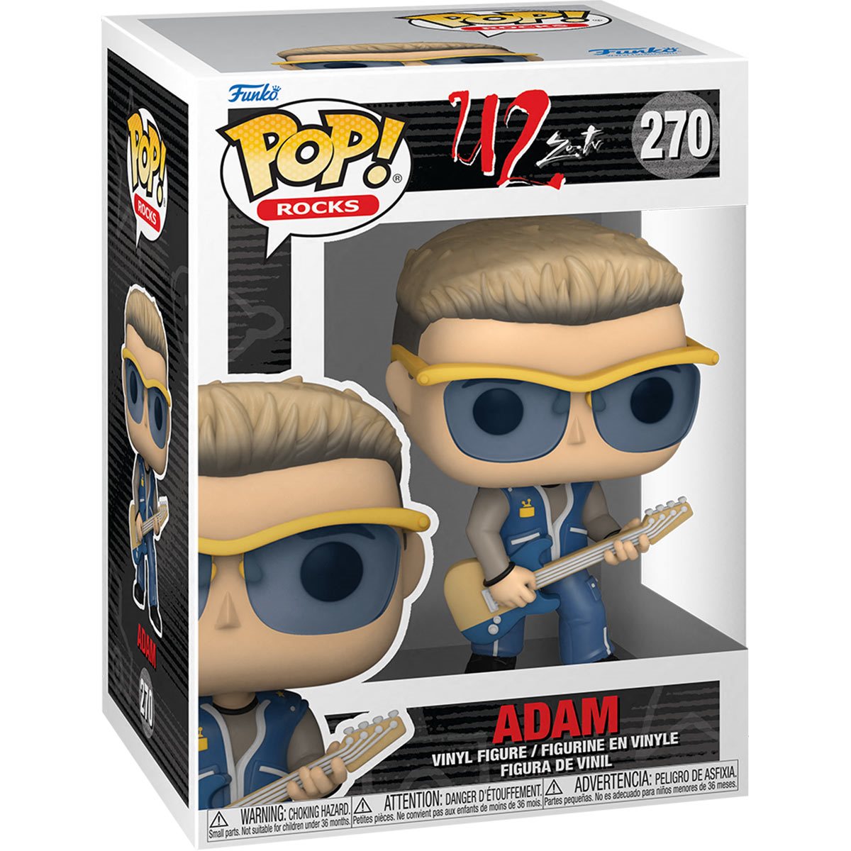 Funko Pop! Vinyl Figure - U2 Zoo TV Adam Clayton - Exclusive Collectible for Music Fans - Perfect for Display & Gifting