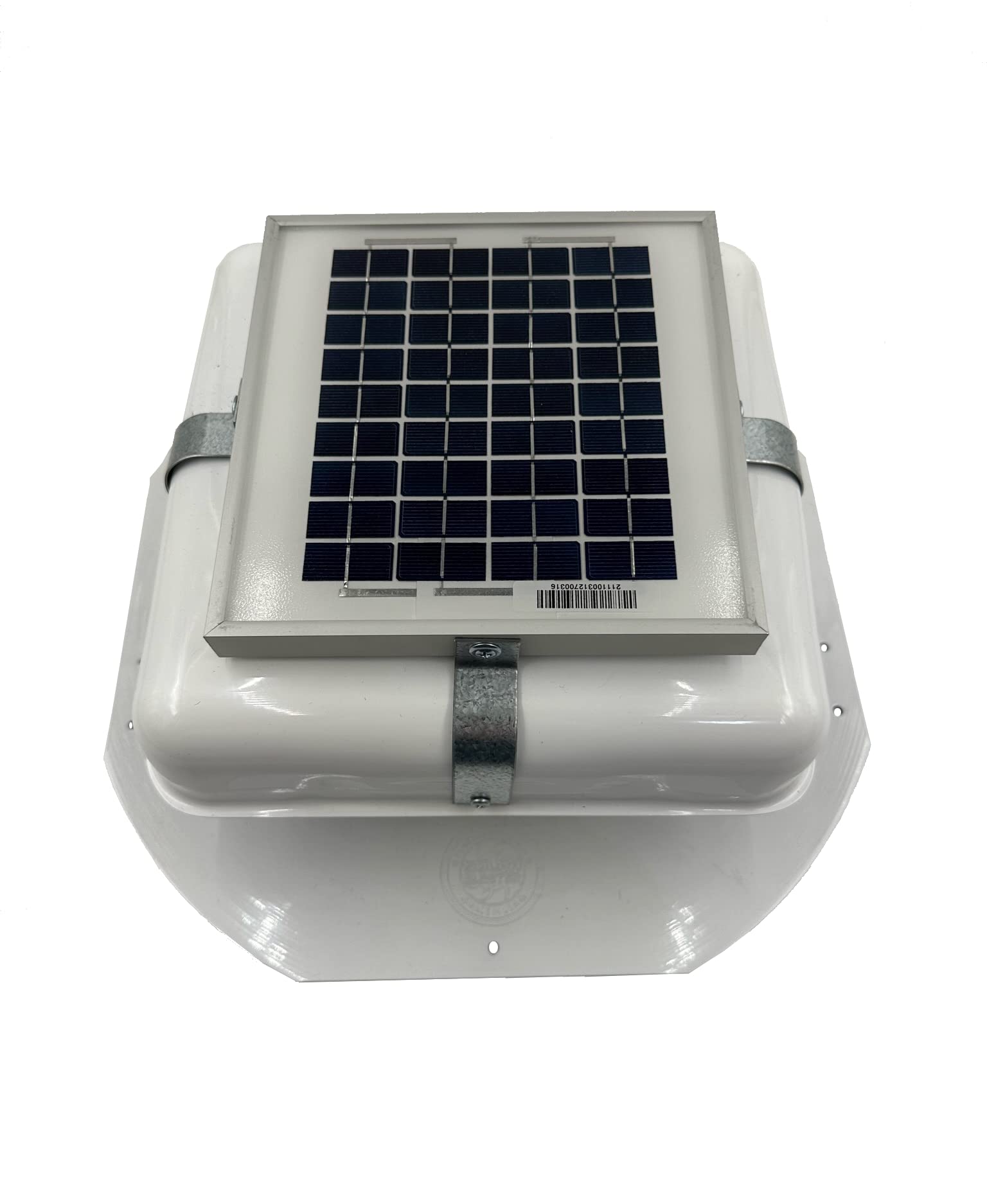 Solar Blaster Solar Roof Vent - 3W Solar Attic Fan with White Vent | Energy-Efficient Roof Ventilation for Home, Garage, Shed, Greenhouse & Dog House | Perfect for Temperature Control & Moisture Prevention