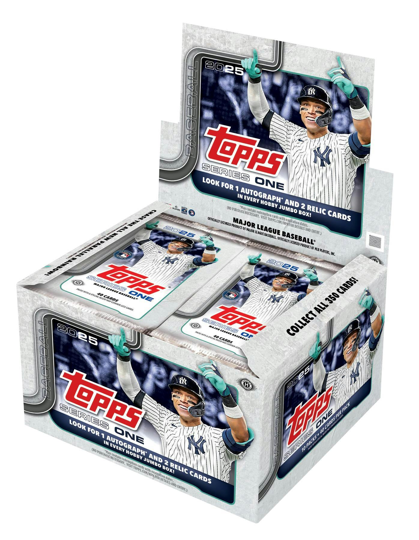 2025 Topps Series 1 Baseball Hobby Jumbo Box - 24 Packs, 480 Cards - Collectible Trading Cards for MLB Fans & Sports Memorabilia Collectors - Perfect for Gifts, Investments, and Fantasy Baseball Enthusiasts