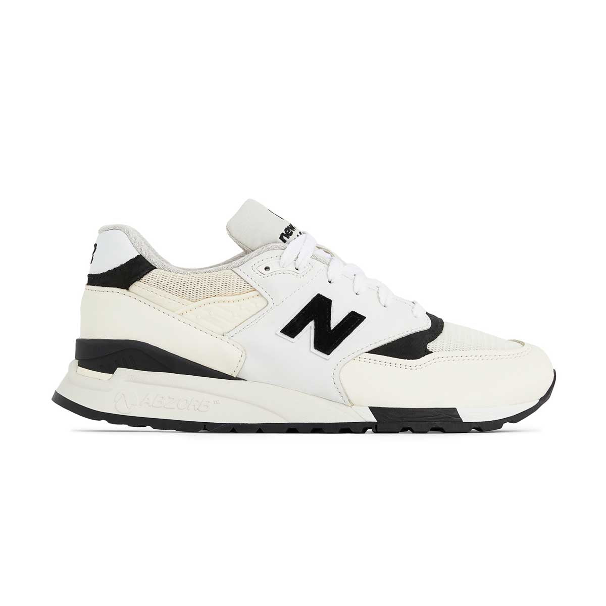 998 'White Black' - High-Quality Sneakers for Men & Women | Comfortable Athletic Shoes for Running, Walking & Casual Wear