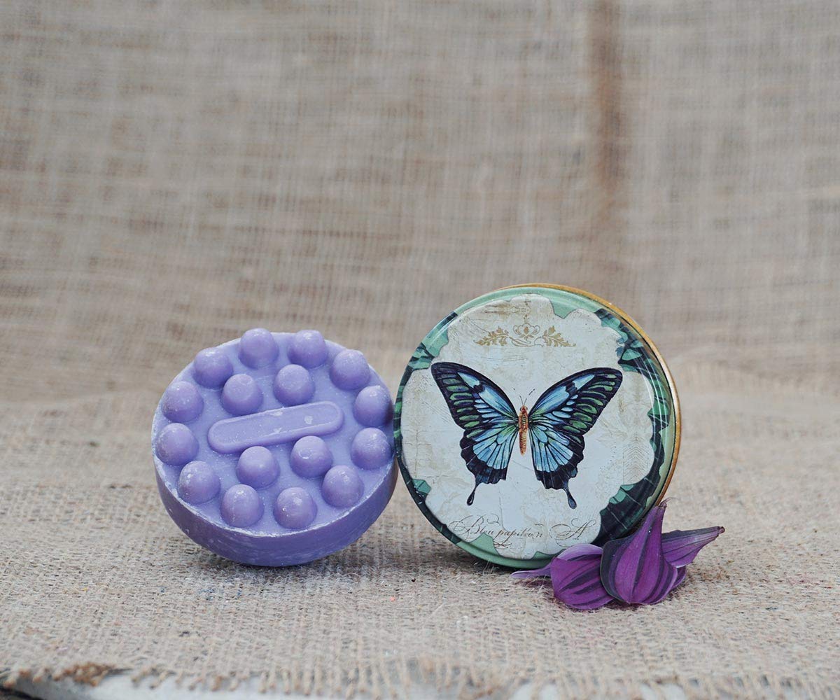 Handmade Vegan Massage Soap - Alcohol & Paraben Free, Hypoallergenic for Body, Hair & Face - Relaxing Lavender Scent - Perfect for Spa, Self-Care & Gift Giving