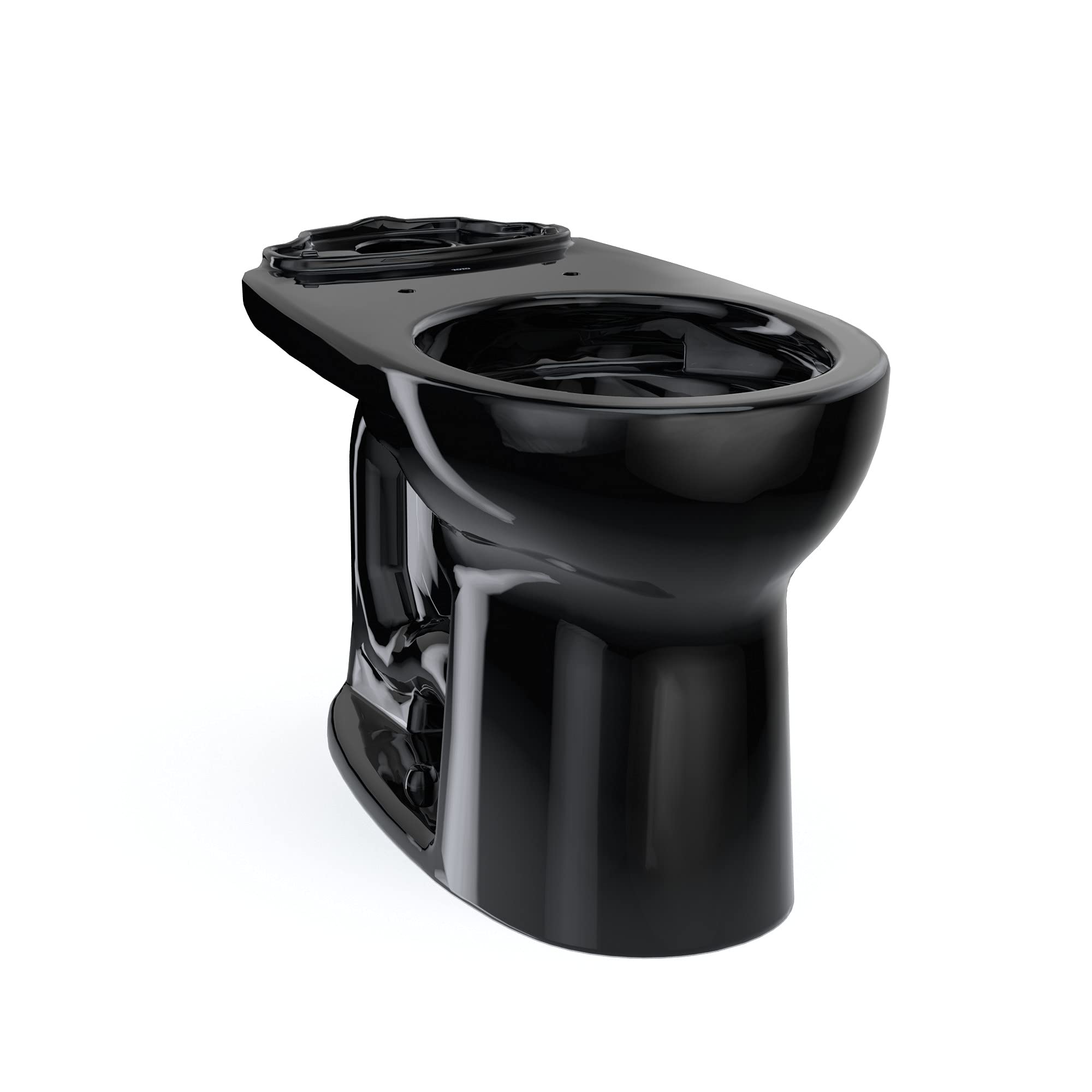 TOTO Drake Round Two-Piece TORNADO FLUSH Toilet Bowl in Ebony - C775CEF#51 | High-Efficiency Water-Saving Design for Modern Bathrooms