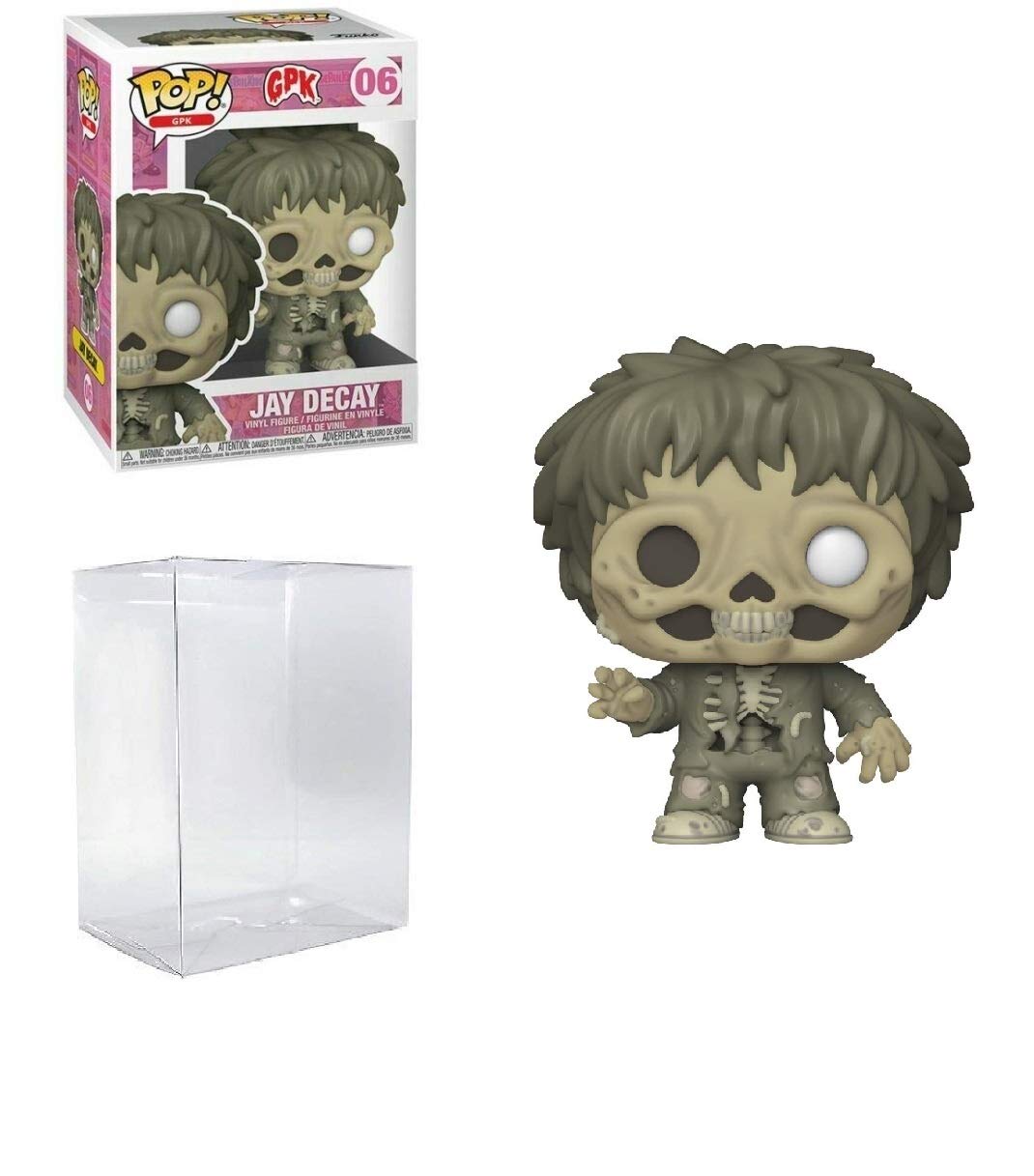 Jay Decay Pop #06 Garbage Pail Kids Vinyl Figure with EcoTEK Plastic Protector - Collectible Pop Culture Toy for Display & Protection - Perfect for Collectors, Home Decor, and Gift Giving