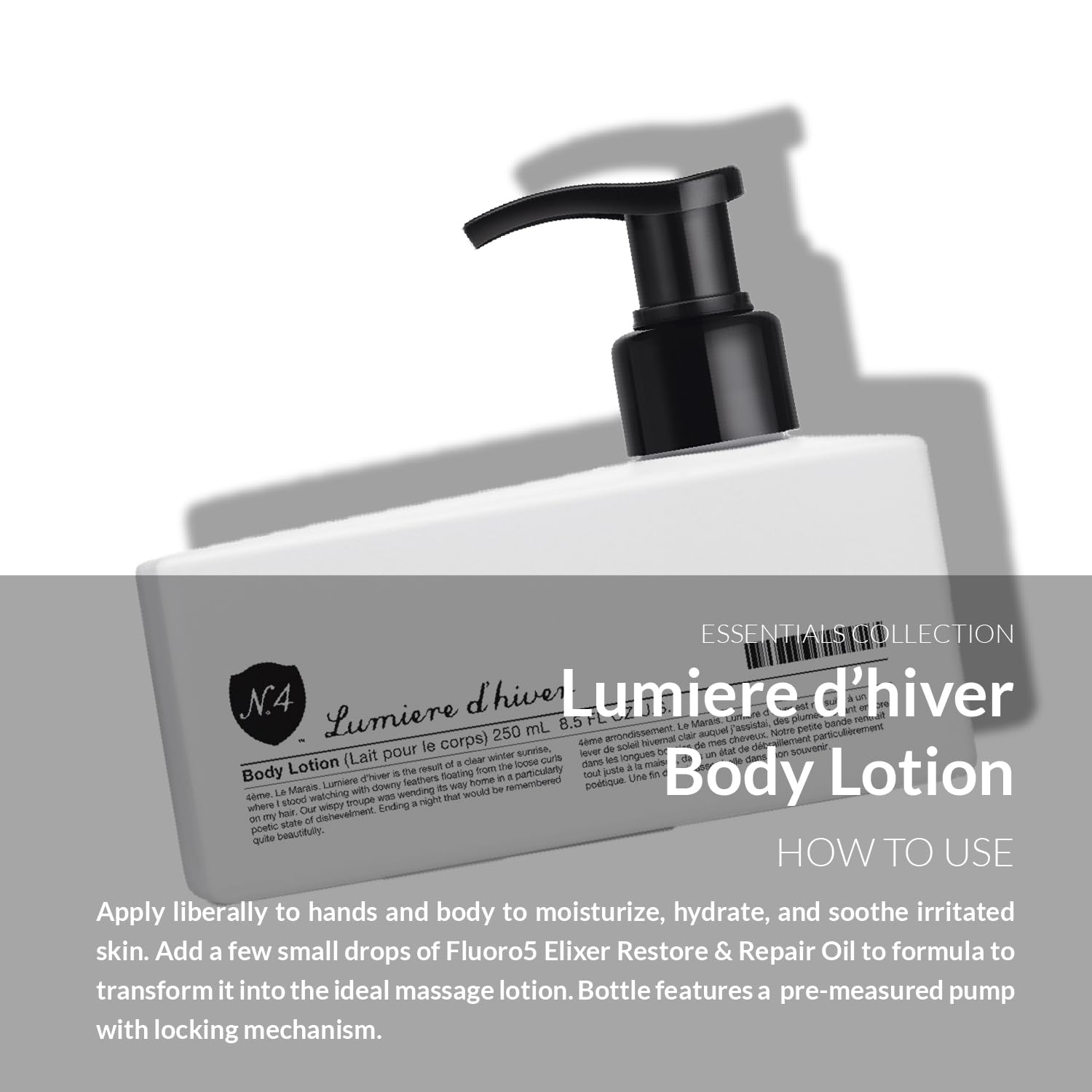 Lumiere d'Hiver Skin Moisturizer - Hydrating Body Lotion for Dry Skin, 5.1 oz