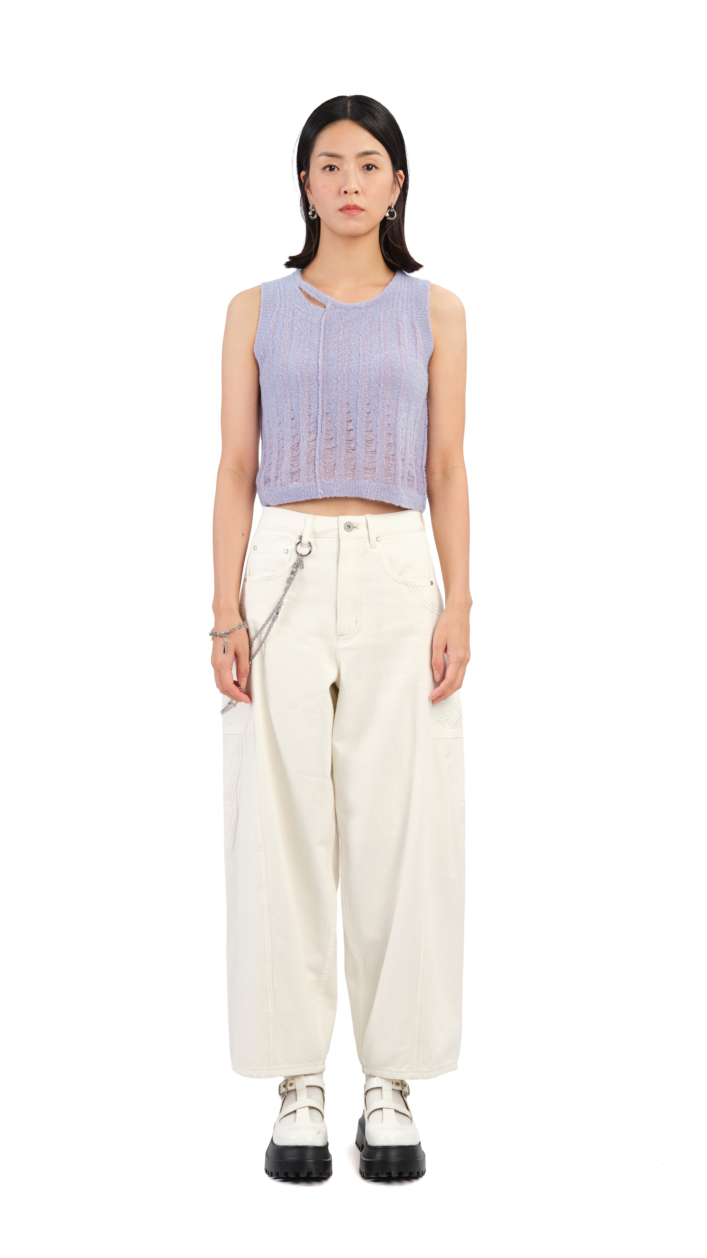 Stylish Boucle Cropped Vest for Women - Trendy Knit Cardigan Top for Layering - Perfect for Office Wear, Casual Outfits & Spring Fashion