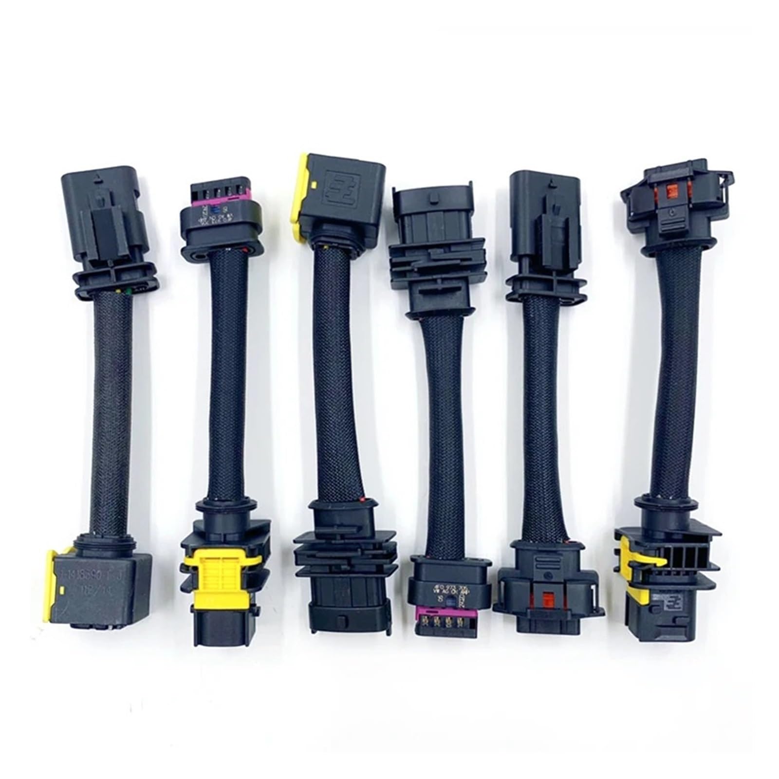 5-Pin Automotive NOX Sensor Connector Adapter - 4 to 5 Pin Conversion Harness Plug for Cummins & B~SCH Vehicles (5-Piece Set) - Perfect for Diesel Engine Emissions System Repairs & Upgrades