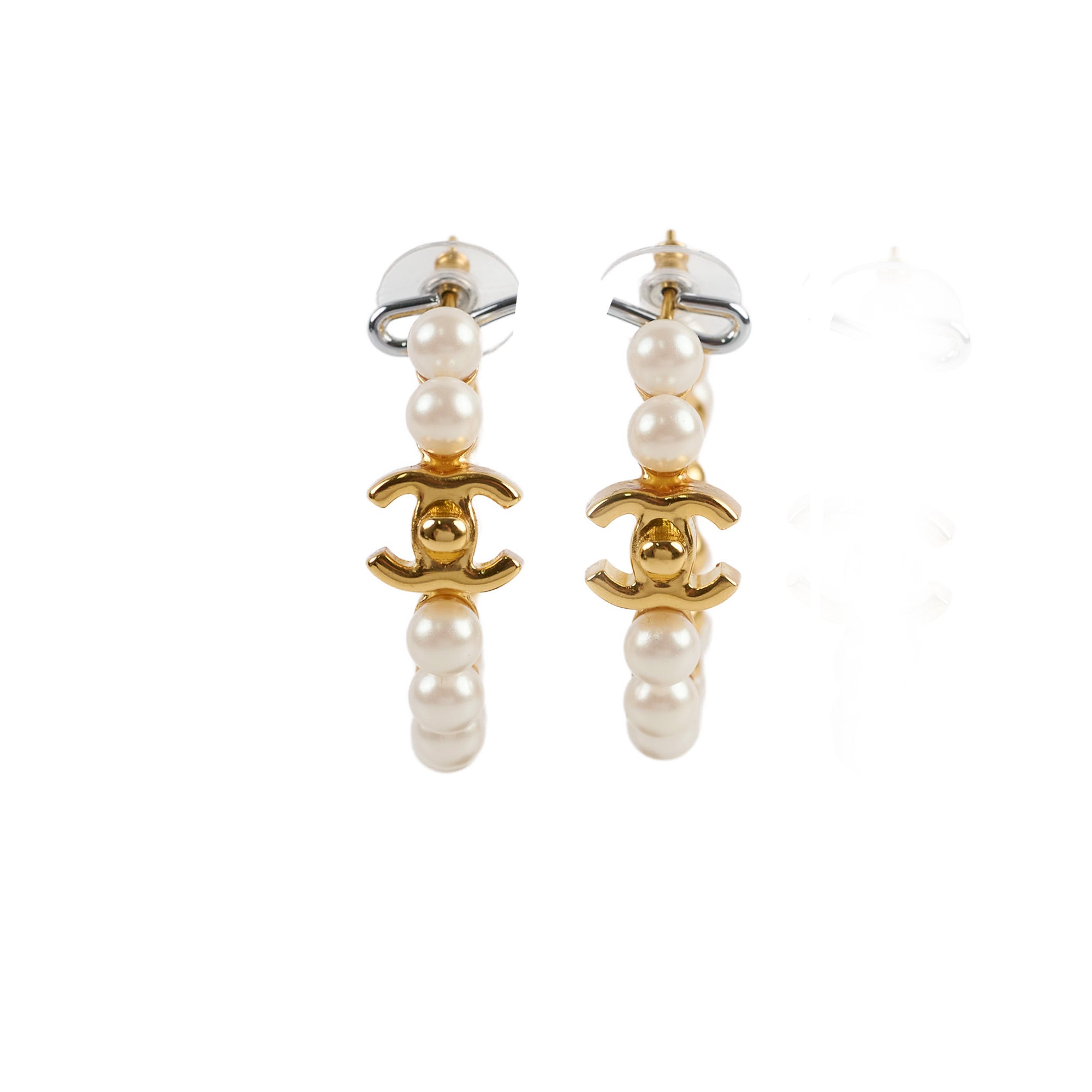 Chanel Multi Pearl Hoop Earrings - Luxury Fashion Jewelry for Women | Perfect for Parties, Weddings & Special Occasions