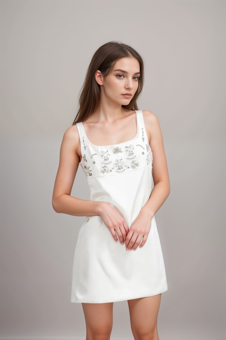 Ardelle Embellished Mini Dress - Elegant & Stylish Party Wear for Women | Perfect for Cocktail Parties, Date Nights & Special Occasions