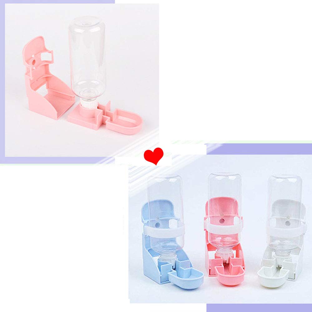 2PCS 17oz Small Animal Water Bottle - Automatic Hanging Water Dispenser for Rabbits, Guinea Pigs, Hamsters & Cages | Durable Rabbit Feeder Bowl for Indoor/Outdoor Pet Use
