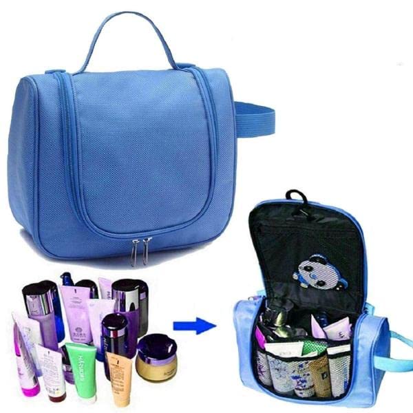 **Trexee Waterproof Travel Cosmetic Bag - Elegant Makeup Organizer with Zipper for Toiletries & Beauty Essentials | Perfect for Vacations, Gym, and Daily Use**