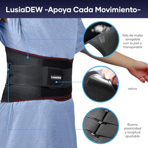 Adjustable Back Support Belt for Men & Women - Lower Back Pain Relief, Lumbar Brace for Herniated Disc & Sciatica - Breathable Work Belt (X-Large, Black) - Ideal for Office, Construction & Post-Surgery Recovery