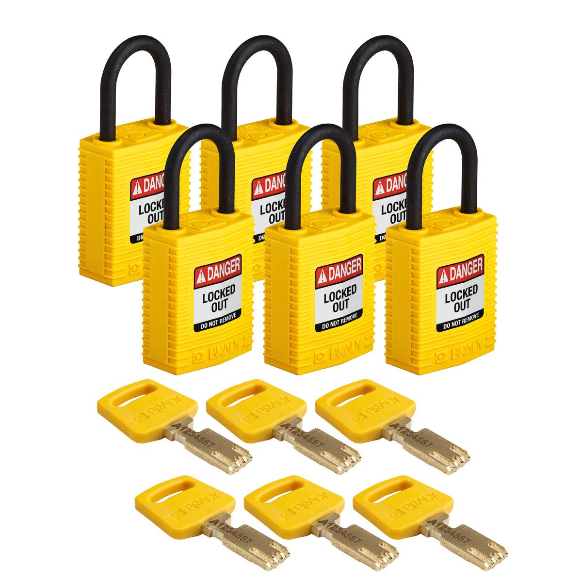 Brady SafeKey Lockout Padlock - 1.0