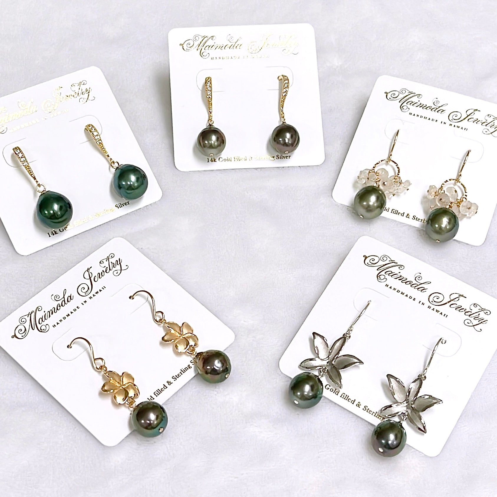 11mm Tahitian Pearl Earrings - Genuine Black Pearl Jewelry for Women - Perfect for Weddings, Parties & Special Occasions