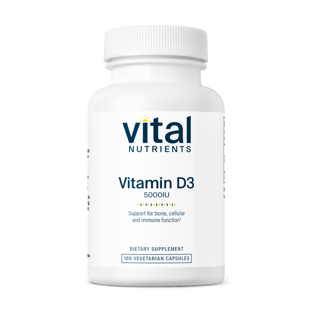 Vital Nutrients Vitamin D3 5000IU Supplement - High Potency Vitamin D for Immune Support & Bone Health - Perfect for Daily Wellness & Winter Months