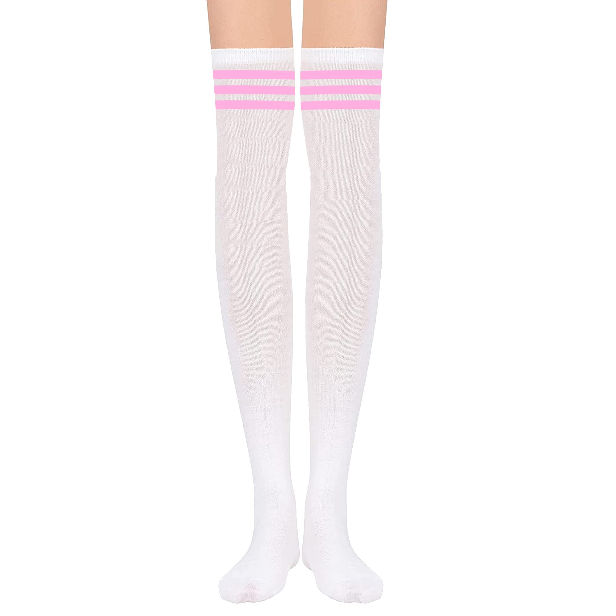 UTTPLL Striped Thigh High Socks for Women - Halloween, Party & Daily Wear