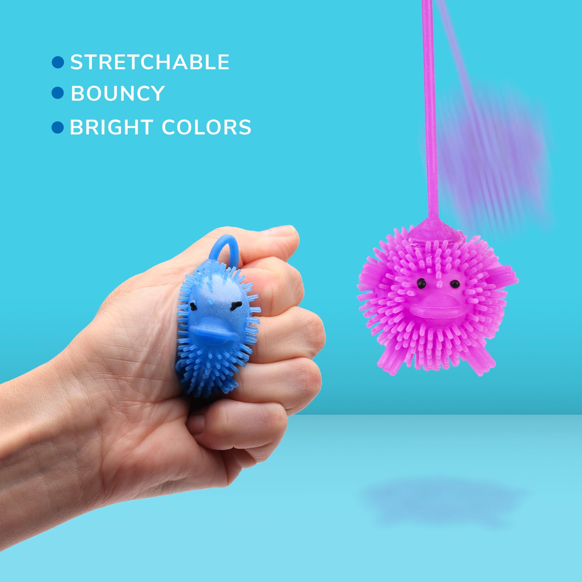 100 Pcs Bulk Animal Yoyo Balls for Kids - Party Favors, Easter Egg Fillers, Goodie Bag Supplies, Pinata Stuffers & Classroom Prizes - Durable Vending Machine Toys for Birthday Parties, School Events & Carnival Games